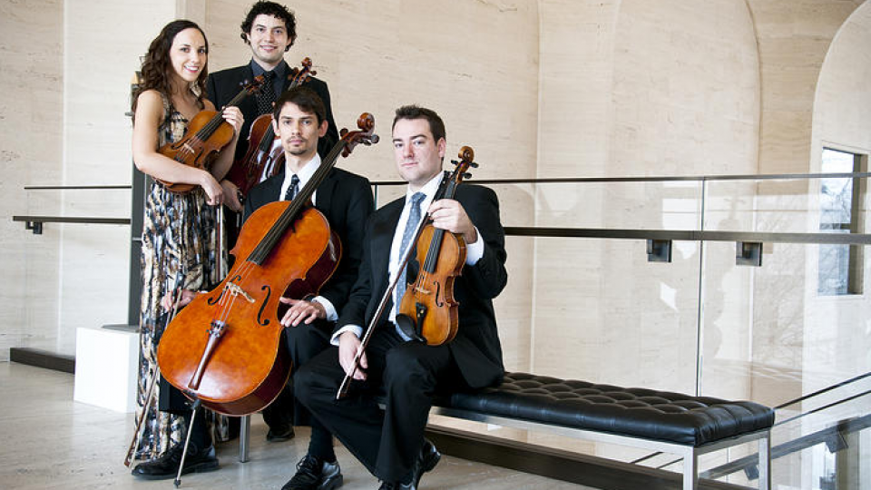 The Skyros Quartet will perform in a April 4 First Friday event at the International Quilt Study Center and Museum. Admission is free.