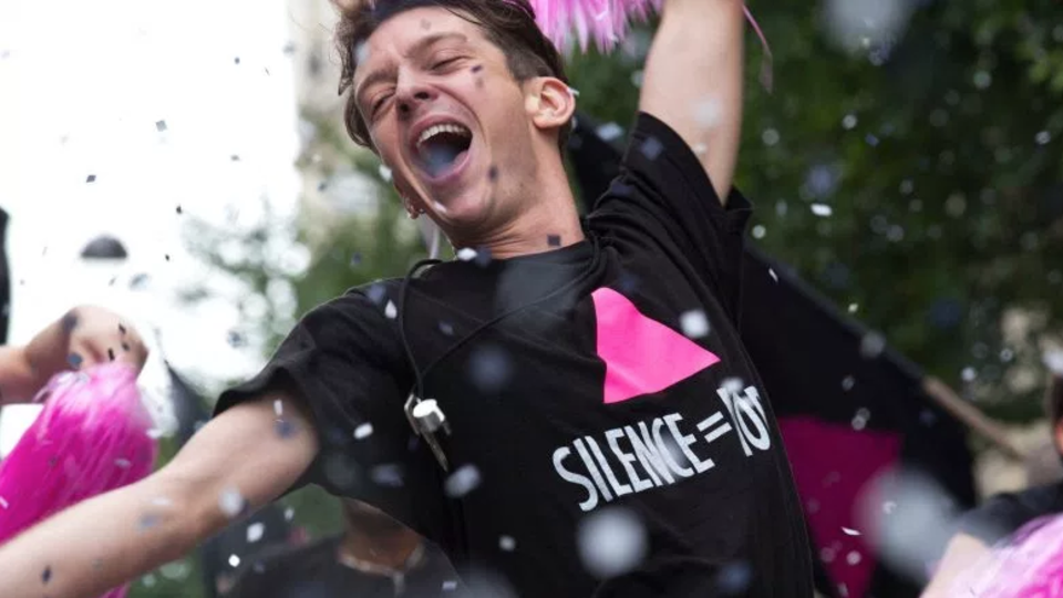 A scene from "BPM," a film about AIDS activists in the early 1990s that opens Nov. 24 at the Mary Riepma Ross Media Arts Center.