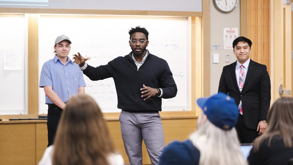 University of Nebraska–Lincoln students spent a weekend in Howard L. Hawks Hall competing in the 48-Hour Challenge. The competition brought student entrepreneurs together from across campus to build refined business plans from ideas within a two-day time period.