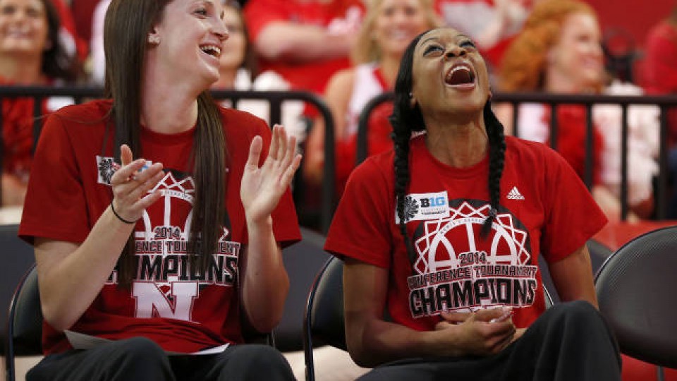 Allie Havers and California native Tear'a Laudermill react to the Huskers' NCAA Tournament seeding.