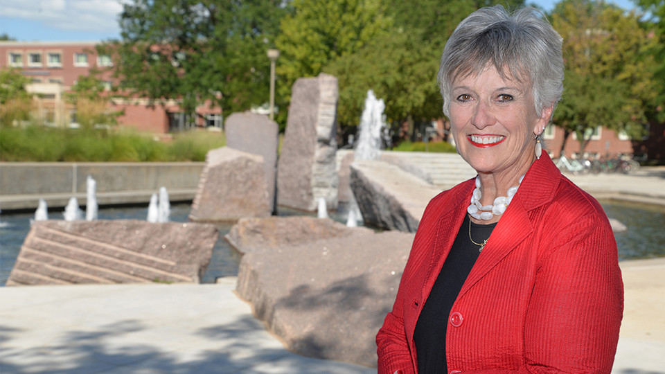 D'vee Buss has served for 44 years at the University of Nebraska. The College of Business will celebrate her career on Aug. 29.