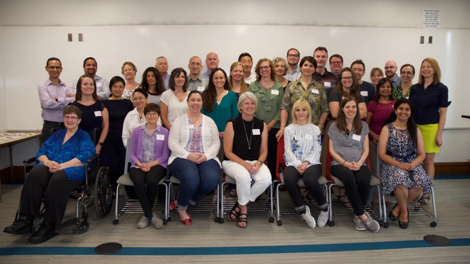 University instructors attend the Institute for Online Teaching in 2018.