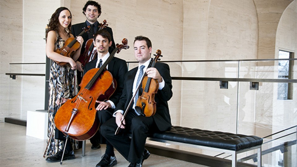 The Skyros Quartet is one of three quartets invited to attend the Aspen Music Festival and School's Center for Advances Quartet Studies. The will participate in the event this summer.