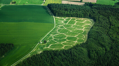 Avena+Test Bed: Agricultural Printing and Altered Landscapes, an experiment to explore the relationship between landscape, agriculture and digital fabrication by Benedikt Gross, one of the speakers at the Flyover Summit 2021.