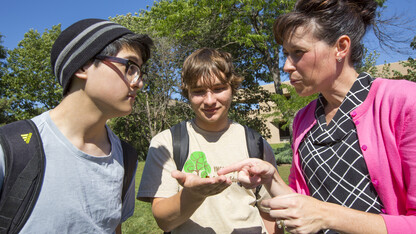 Tiffany Heng-Moss talks about honeybees during the an Entomology 115 class on Sept. 26. Heng-Moss will discuss insects in a Jan. 19 Sunday with a Scientist program at Morrill Hall.