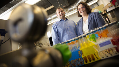 Jason Nolan (left) and Karrie Weber used data from roughly 275,000 groundwater samples in the High Plains and Central Valley aquifers to show that many Americans live less than a mile from wells that often far exceed the EPA's uranium guideline.