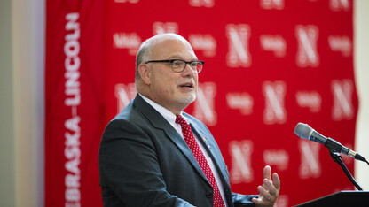 Brad Roth of NUtech Ventures addresses attendees of a recent awards luncheon.