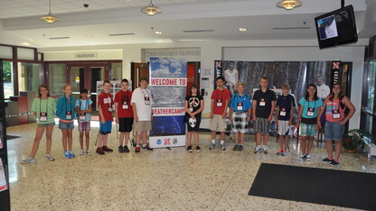 Weather Camp participants from 2013. UNL hosts the annual camp June 9-113.