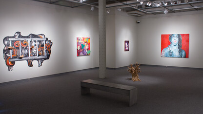 Artworks created by undergraduates across the United States are featured in the Nebraska National exhibition, which continues through Oct. 20 in the Eisentrager-Howard Gallery in Richards Hall. 