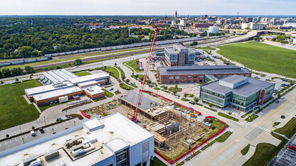 Construction on The Scarlet Hotel, a 154-room Marriott Tribute property at Transformation Drive and 21st Street, is quickly progressing.