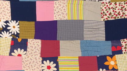 Detail of a patchwork quilt from the International Quilt Museum's Roderick Kiracofe Collection, which it acquired earlier this year.