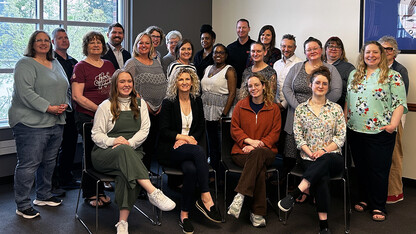 Group photo of participants in the 2023-24 UNL Staff Mentorship program.