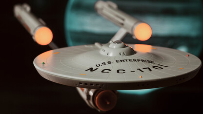 Plastic model of U.S.S. Enterprise ship from "Star Trek"