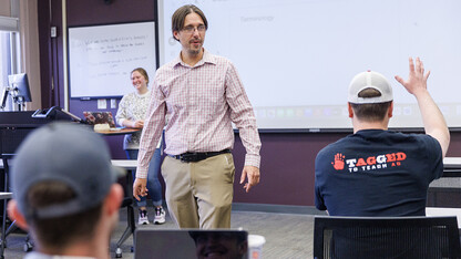 Nathan Conner, associate professor in agricultural leadership, education and communication, teaches class in the College of Agricultural Sciences and Natural Resources. He will soon embark on a Fulbright Fellowship to Jamaica.