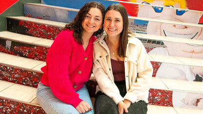 Lockyear (left) and Leach (right) hail from Lenexa, KS and Lake Oswego, OR, respectively. As out of state students, they each have a special appreciation for NU’s campus that ‘The Final Syllabus’ has helped reinforce.