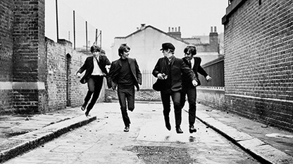 The Beatles in "A Hard Day's Night"