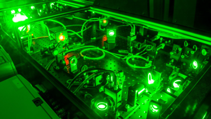One of the lasers at the Extreme Light Laboratory at the University of Nebraska-Lincoln