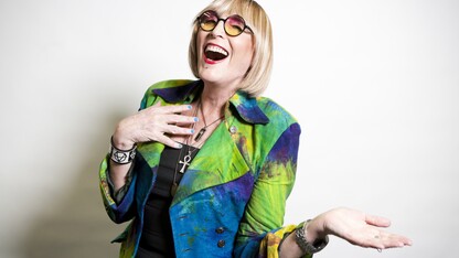 Trans trailblazer Kate Bornstein will host a Zoom session for the UNL community on Wednesday, September 16, 2020 at 7:30 p.m. via Zoom.