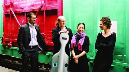 The Chiara String Quartet opens the Hixson-Lied Concert series on Oct. 14. Members of the quartet are (from left) Jonah Sirota, Gregory Beaver, Hyeyung Julie Yoon and Rebecca Fischer.