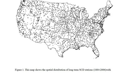 A figure from "Development of a Long-Term Serially Complete Dataset of U.S. Temperatures and Precipitation for Climate Services," which was published in the Journal of Service Climatology in early 2015. 