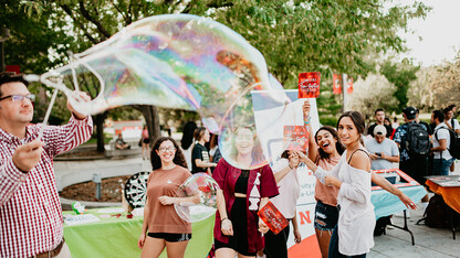 Students celebrate Hispanic Heritage Month with Fiesta on the Green.