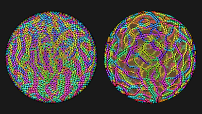 Rendering of nanoparticles