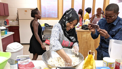 The Mandela Fellows celebrated America's Independence Day by making popular foods from their home countries for a potluck picnic at St. Mark's On-The-Campus.