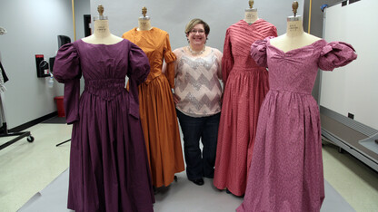 Heather Striebel created the costumes for all of the women featured in The Bell Affair, including accessories. 