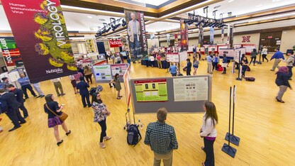 Students presenting their research at the 2016 UNL Spring Research Fair