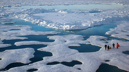 NOAA scientists explore the Arctic during a 2005 mission.