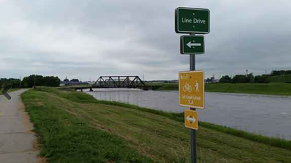 Heavy rains in early June caused water in Salt Creek to rise to near flood stage for a second time this spring.