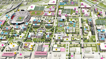 Detail of the City Campus map