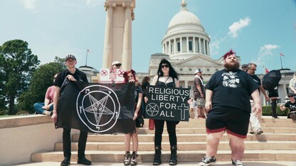 A scene from Penny Lane's documentary "Hail Satan?"