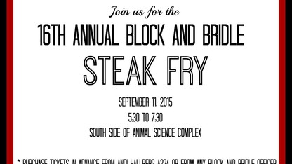 UNL Block, Bridle Club hosts annual steak fry Sept. 11