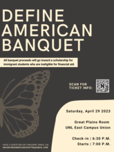 2023 Define American Banquet will take place April 29
