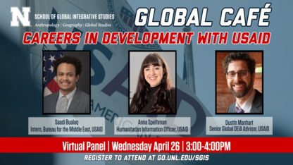 Alumni to share USAID career paths during Global Cafe