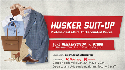 Career Services' Husker Suit-Up open to May 5