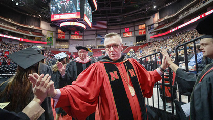 Kerrey to graduates: Relish little moments, thoughts of home