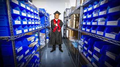 Supply chain graduate fulfills childhood goals, thanks supporters