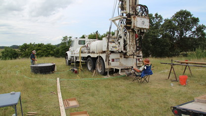 Conservation and Survey celebrates drilling first test hole of its kind