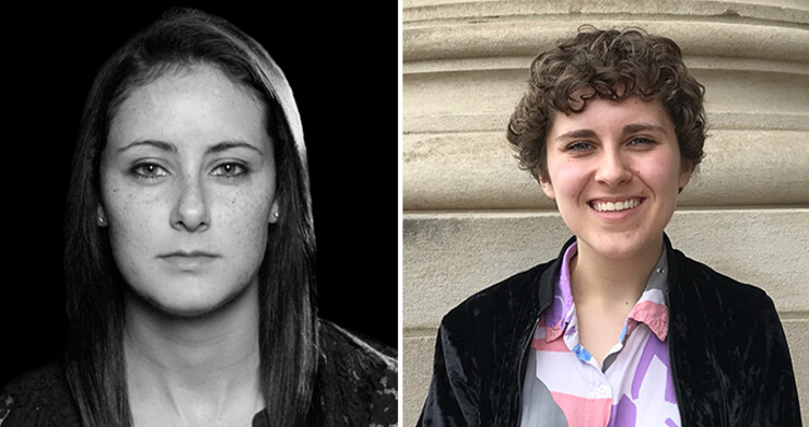 Candace Nelson (left) and Michaela Wadzinski have received prestigious Academy of Television Arts and Sciences Foundation internships this summer.