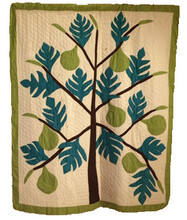 This Breadfruit Tree quilt was made by Missouri Montgomery in 1970 in Farmersville, Sinoe County, Liberia. It is one of the quilts to be discussed during First Friday at the International Quilt Study Center & Museum.