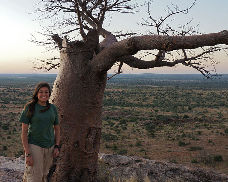Jazmin Castillo during her trip to Botswana in 2015. (Courtesy photo)