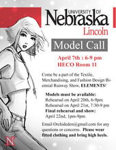 Model Call flyer