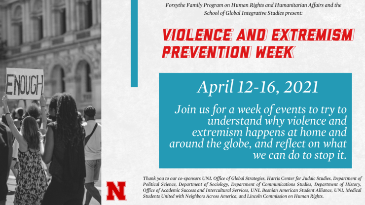 Learn more about Violence and Extremism Prevention Week at go.unl.edu/preventviolence!