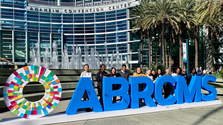 Students and faculty at ABRCMS