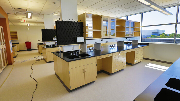 Food Sciences and Technology will move into a new space at Nebraska Innovation Campus in July. The move will more than double the amount of lab (pictured), classroom and office space available to the department.
