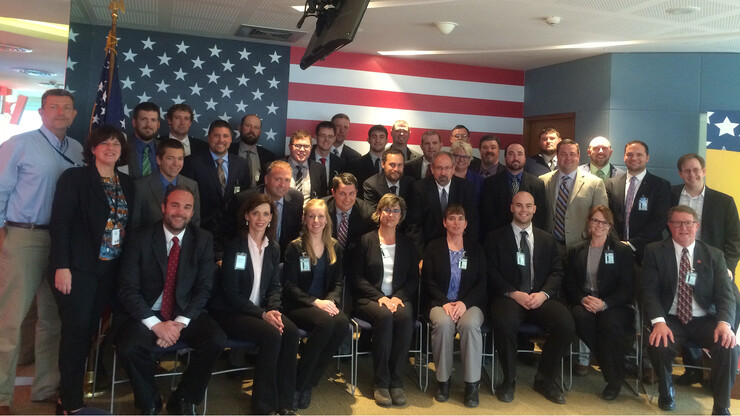 LEAD 35 fellows with Foreign Agricultural Service officials at the U.S. Embassy in Bangkok, Thailand.