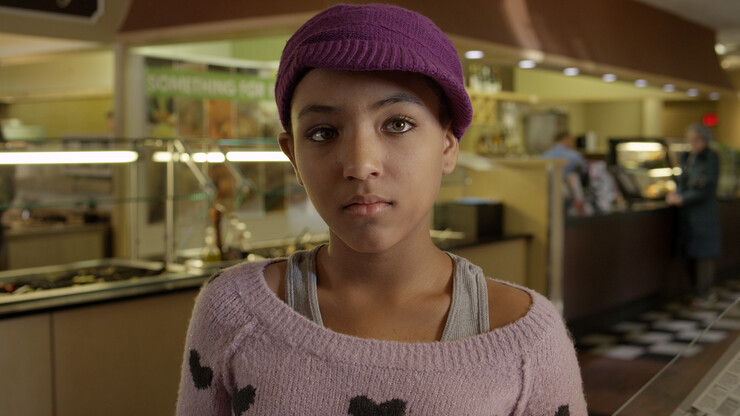 Actress Sayyidah Ali, who played Puddin' in a "Puddin' and the Grumble" trailer shot Jan. 12 at The Eatery in Lincoln.