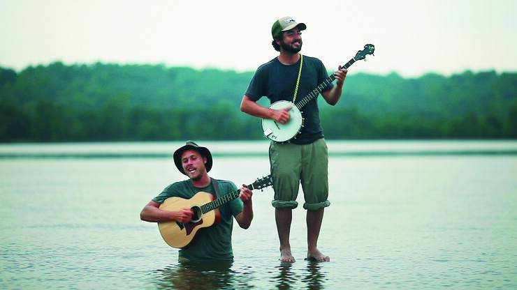 Joe Mailander (left) and Justin Lansing of The Okee Dokee Brothers will perform at the Lied Center for Performing Arts on April 2.